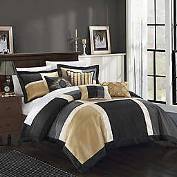 Chic Home Calinda 7-Piece King Comforter Set in Black