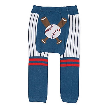 Doodle Pants&reg; Small Baseball Leggings in Navy. View a larger version of this product image.