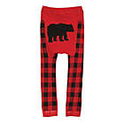 Alternate image 0 for Doodle Pants&reg; Small Bear Flannel Leggings in Red/Black