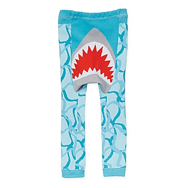 Doodle Pants&reg; Medium Shark Leggings in Blue. View a larger version of this product image.