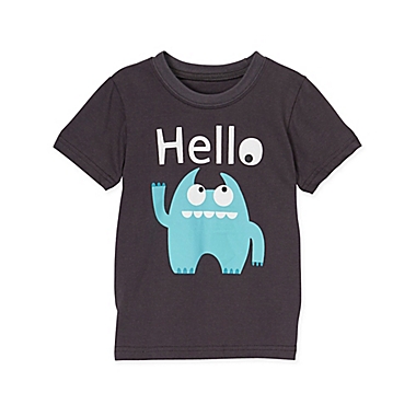Doodle Pants&reg; Size 3T Monster "Hello" T-Shirt in Blue. View a larger version of this product image.