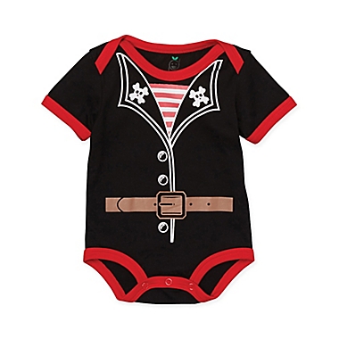 Doodle Pants&reg; Size 9M Pirate Bodysuit in Black. View a larger version of this product image.