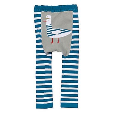 Doodle Pants&reg; Small Captain Feathers Leggings in Teal. View a larger version of this product image.