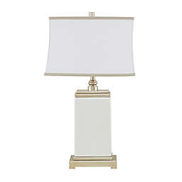 Hampton Hill Colette Table Lamp in Ivory with Cotton Shade