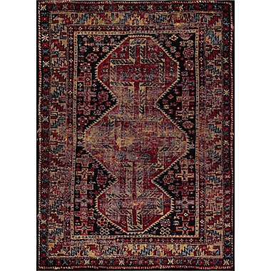 Diamond Antique Area Rug in Black/Red. View a larger version of this product image.