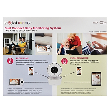 Project Nursery&reg; 5-inch Video Baby Monitor System with WiFi. View a larger version of this product image.