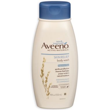 Aveeno&reg; Active Naturals&reg; 18 oz. Fragrance-Free Skin Relief Body Wash. View a larger version of this product image.