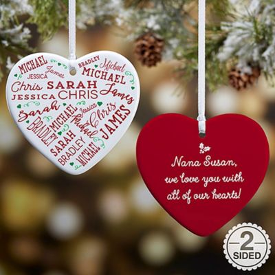 Close To Her Heart 2-Sided Christmas Ornament