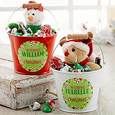 Sweet Christmas Mini Metal Bucket. View a larger version of this product image.