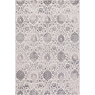 Lara Soft Damask Rug in Ivory. View a larger version of this product image.
