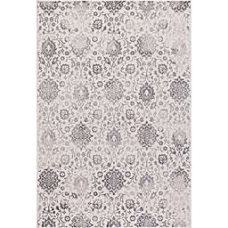 Lara Soft Damask 5-Foot 3-Inch x 7-Foot 7-Inch Area Rug in Ivory