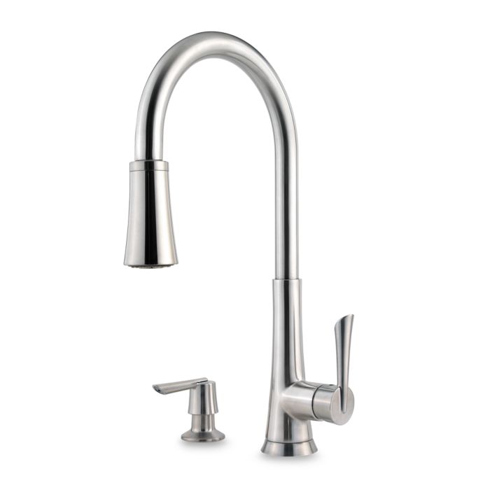 Price Pfister Mystique Stainless Steel Pull Out Kitchen Faucet