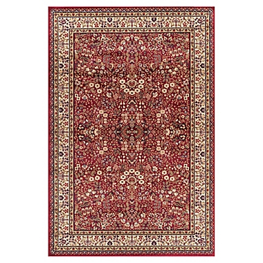 Concord Global Trading Jewel Sarouk 6-Foot 7-Inch x 9-Foot 3-Inch Area Rug in Red. View a larger version of this product image.
