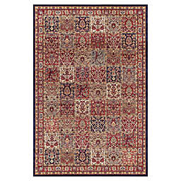 Concord Global Trading Jewel Panel 7-Foot 10-Inch x 10-Foot 10-Inch Area Rug in Red