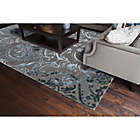 Alternate image 1 for Thema Large Damask Rug in Teal/Grey