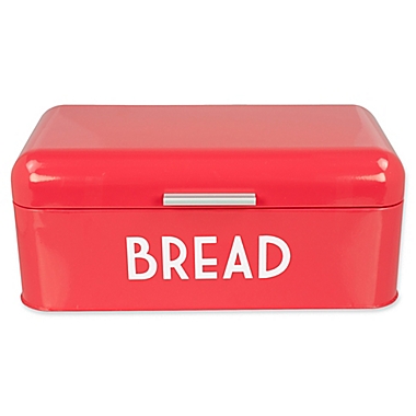 Home Basics&reg; Steel Bread Box in Red. View a larger version of this product image.