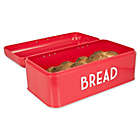 Alternate image 1 for Home Basics&reg; Steel Bread Box in Red