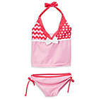 Alternate image 0 for Doodle Pants&reg; Size 2T-3T 2-Piece Monster Tankini Swimsuit in Pink
