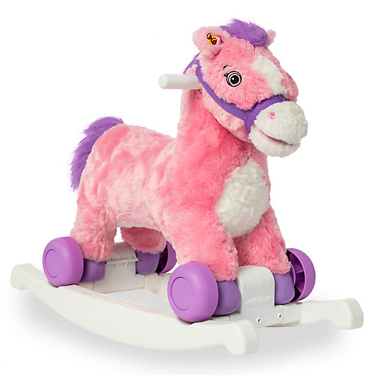 Alternate image 1 for Rockin' Rider Candy 2-in-1 Rocking Pony in Pink