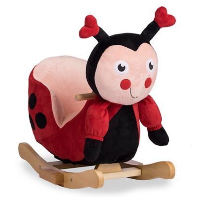 red baby rocker