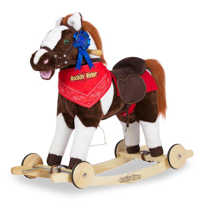 Rockin' Rider Admiral 2in1 Rocking Pony in Brown buybuy BABY