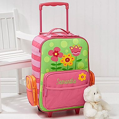 Stephen Joseph&reg; Pretty Flowers Embroidered Rolling Luggage. View a larger version of this product image.