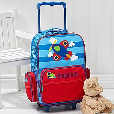 Stephen Joseph&reg; Airplane Embroidered Rolling Luggage. View a larger version of this product image.