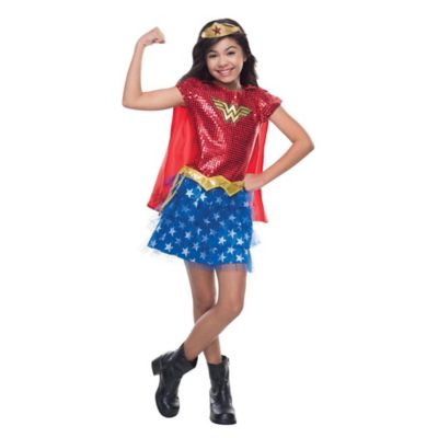 Wonder Woman Sequin Child&#39;s Halloween Costume