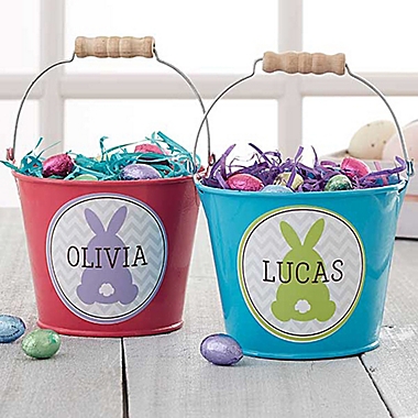 Easter Bunny Mini Metal Bucket. View a larger version of this product image.