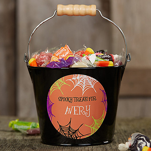 Alternate image 1 for Sweets & Treats Halloween Mini Metal Bucket