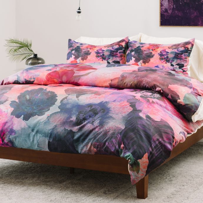 Deny Designs Schatzi Brown Le Fleur Duvet Cover Bed Bath Beyond