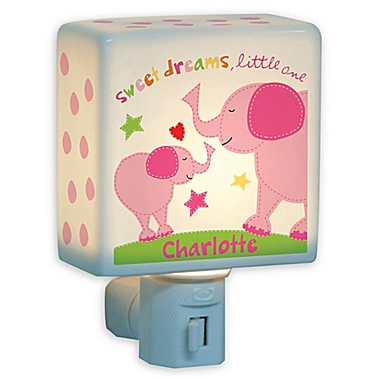 Girl Elephant Nightlight in Pink. View a larger version of this product image.