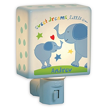 Boy Elephant Nightlight in Blue. View a larger version of this product image.