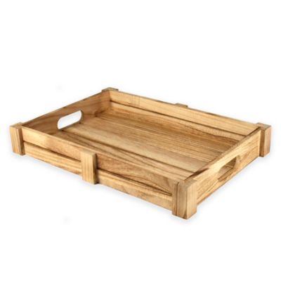 wood bar tray