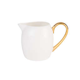 Nevaeh White® by Fitz and Floyd® Grand Rim Gold Creamer
