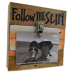 Sweet Bird & Co. Follow the Sun 8-Inch Square Reclaimed Wood Clip Frame