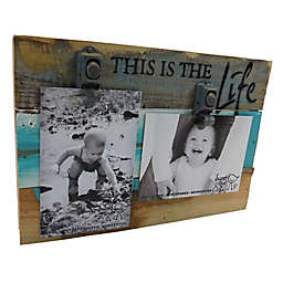 Sweet Bird & Co. This Is The Life 8-Inch x 12-Inch Reclaimed Wood Clip Frame