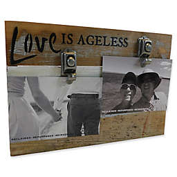 Sweet Bird & Co. Love Is Ageless 8-Inch x 12-Inch Reclaimed Wood Clip Frame