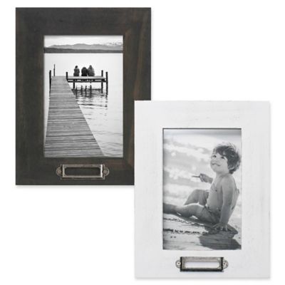 Rustic Museum 4-Inch x 6-Inch Wood Memo Picture Frame