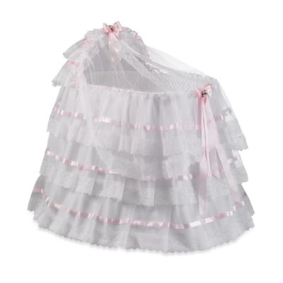 pink baby bassinet