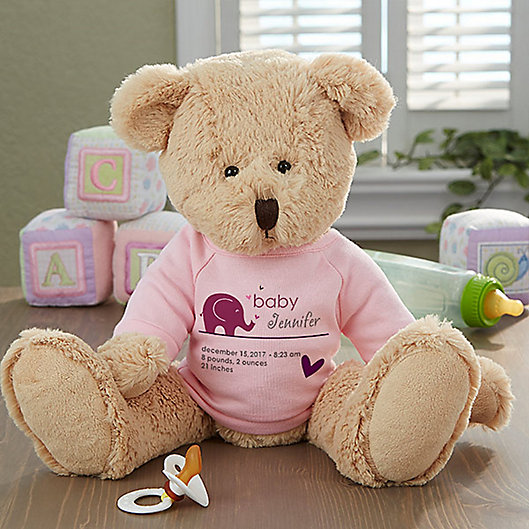 Alternate image 1 for New Arrival Baby Teddy Bear in Pink