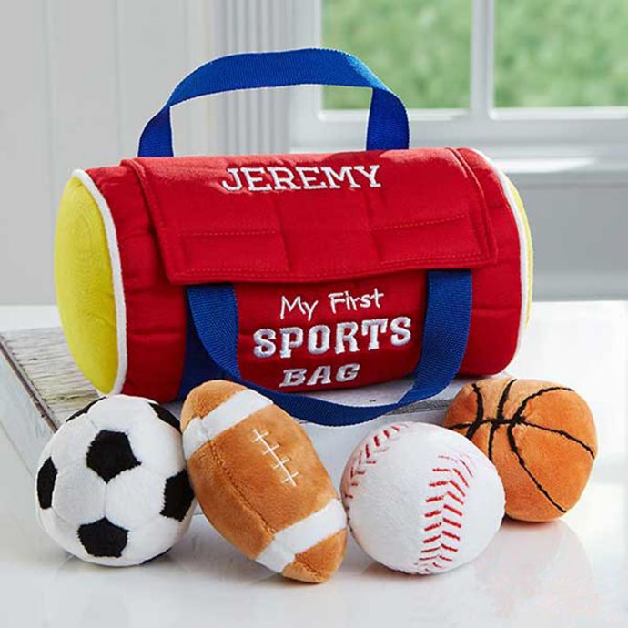 Embroidered My First Sports Bag by Baby Gund® | Bed Bath ...