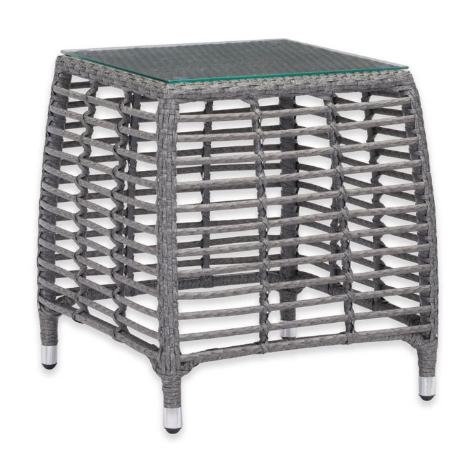 Zuo Trek Outdoor Side Table In Grey Bed Bath Beyond