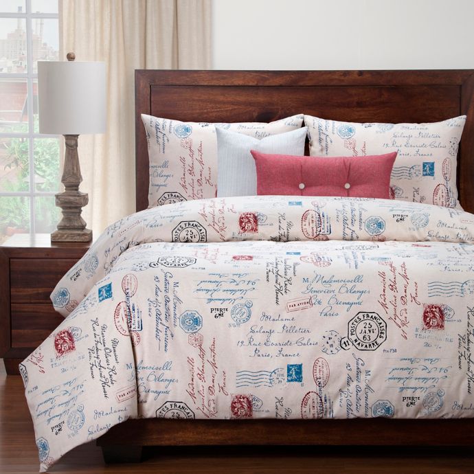 Siscovers Modern Farmhouse Postscript Duvet Cover Set Bed Bath