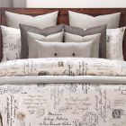 Alternate image 3 for SIScovers&reg; Modern Farmhouse Postscript King Duvet Cover Set in Black/Off White