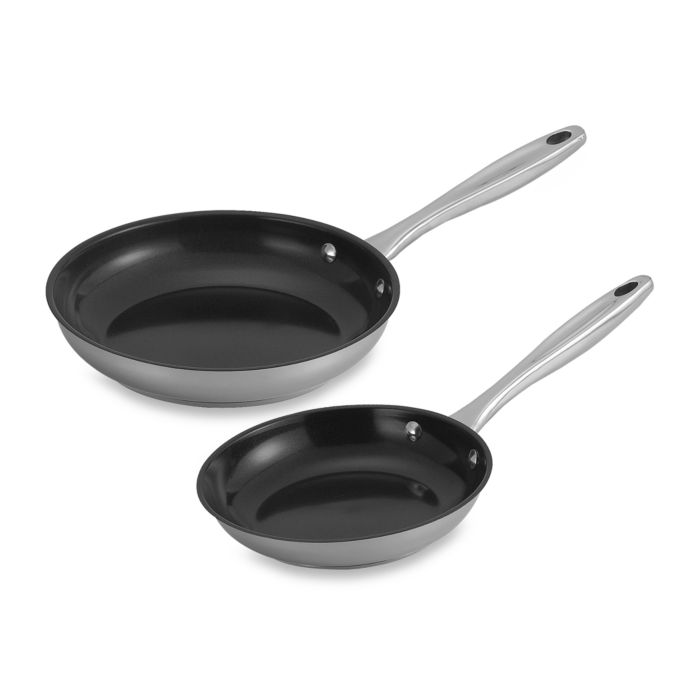 Wolfgang Puck Gourmet Collection Stainless Steel Omelet Pan with Non