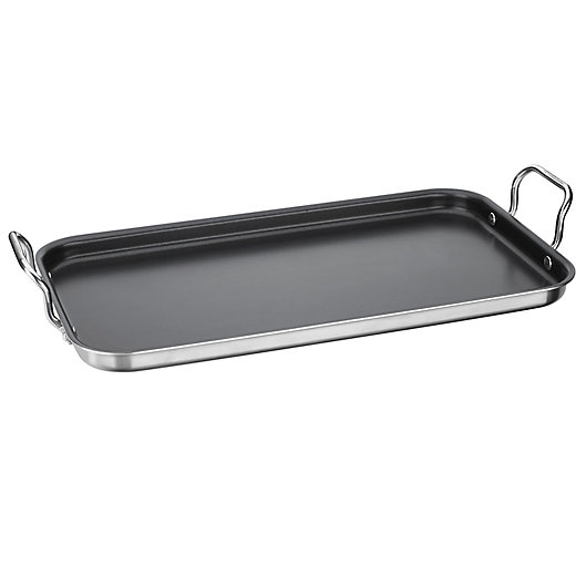 Alternate image 1 for Cuisinart® Tri-Ply Nonstick Stainless Steel Double Griddle