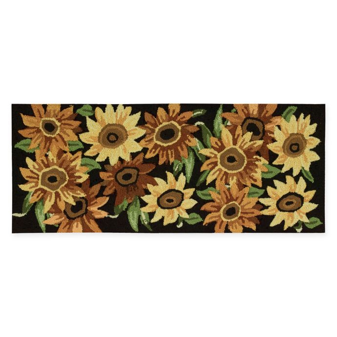 Nourison Everywhere 22 Inch X 54 Inch Sunflower Kitchen Mat In