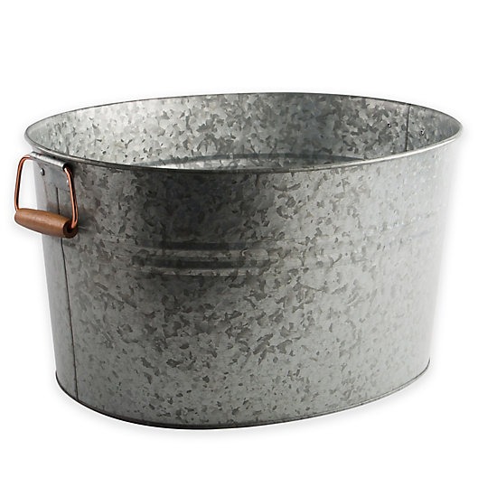 Alternate image 1 for Heritage Home Galvanized Metal and Copper Ice Bucket