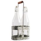 Alternate image 0 for Heritage Home 3-Piece Galvanized Metal and Copper Bottle Caddy Set